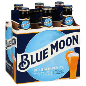 Blue Moon Belgian White Wheat Ale Bottles (12 oz x 6 ct)