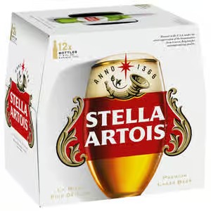 Stella Artois Premium Lager Bottles (11.2 oz x 12 ct)