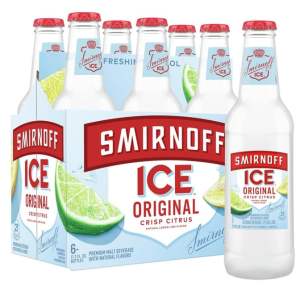 Smirnoff Ice Original Crisp Citrus Premium Malt Beverage Bottles (11.2 oz x 6 ct)