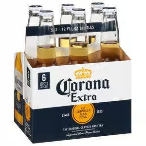 Corona Extra Mexican Lager Beer Longneck Bottles (12 oz x 6 ct)