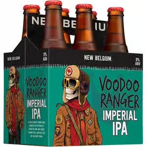New Belgium Voodoo Ranger Imperial IPA Beer Bottles (12 oz x 6 ct)