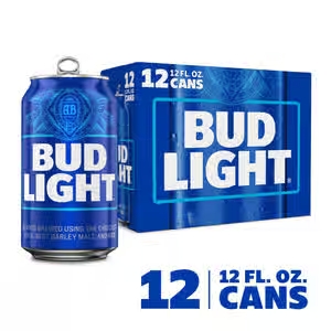 Bud Light Beer Cans (12 oz x 12 ct)