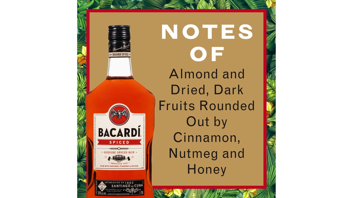 Bacardi Gluten Free Spiced Rum Bottle (1.75 L) Tilt Liquor