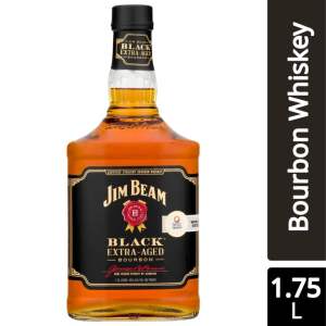 Jim Beam Black Extra Aged Kentucky Straight Bourbon Whiskey (1.75 L)