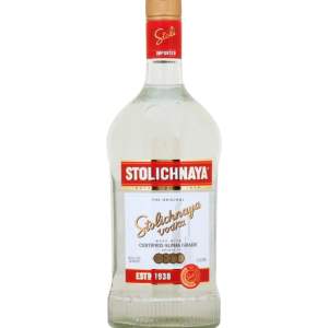 Stolichnaya 80 Proof Premium Vodka Bottle (1.75 L)