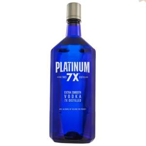 Platinum 80 Proof 7X Distilled Extra Smooth Vodka Bottle (1.75 L)